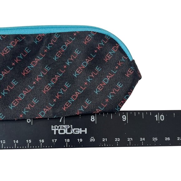 Kendall and Kylie Pouch Cosmetic Case Makeup Bag Pencil Holder Logo Black Print - Picture 8 of 9